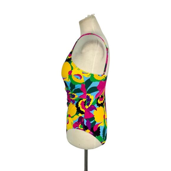 Kate Spade High Neck One Piece Swimsuit Orchid Bloom Size Large NWT $148 MSRP - Picture 6 of 7